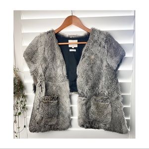 Opening Ceremony rabbit fur vest